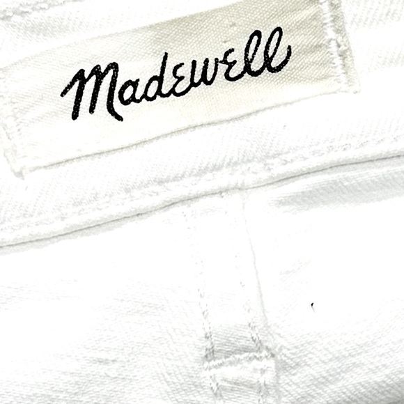 👖🤍 MADEWELL Perfect Vintage Jeans | Crisp White Cone Denim Preppy Women’s Sz 29T - Picture 3 of 7